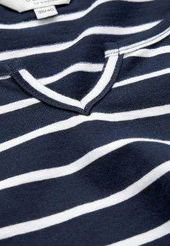 Mønstrede|Toppe-Cellbes of Sweden Jerseytop med 3/4 lange ærmer Marine / Hvid / Stribet