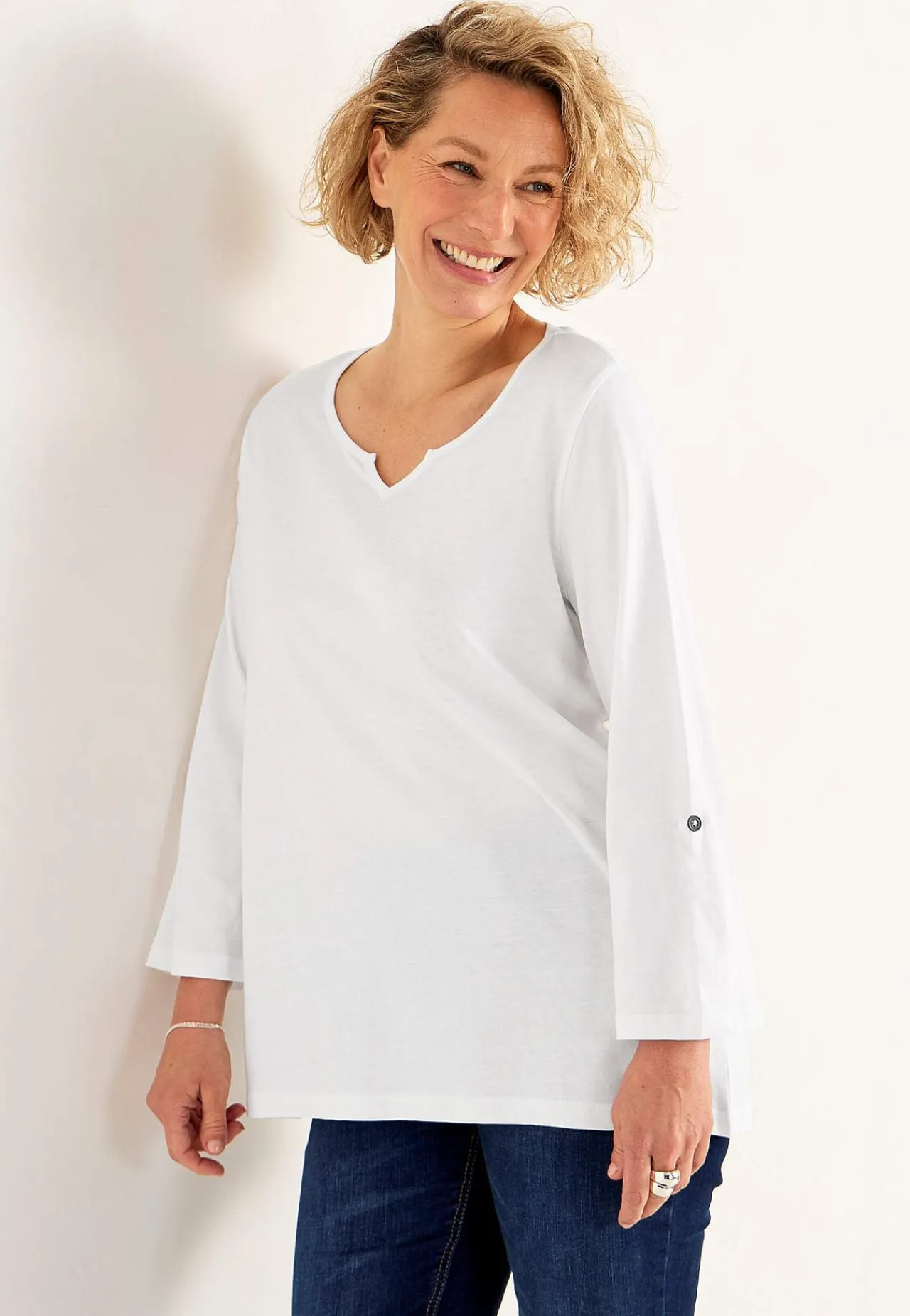 Toppe-Cellbes of Sweden Jerseytop med 3/4 lange ærmer Hvid