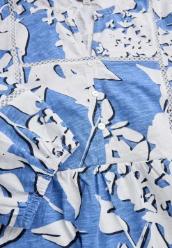 Mønstrede|Toppe-Cellbes of Sweden Jerseytop med boho stil Blå / Mønstret