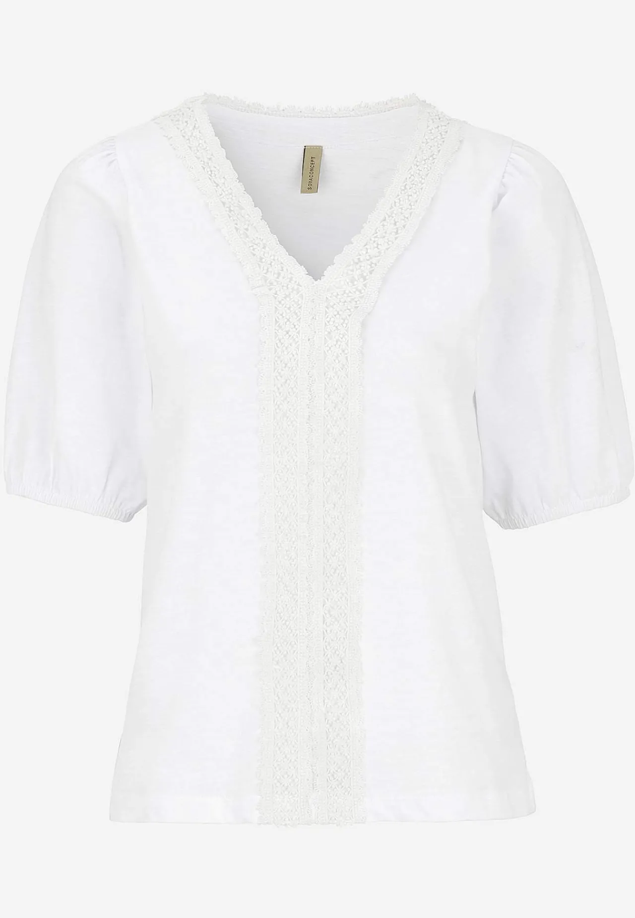Toppe- Jerseytop med broderi Hvid