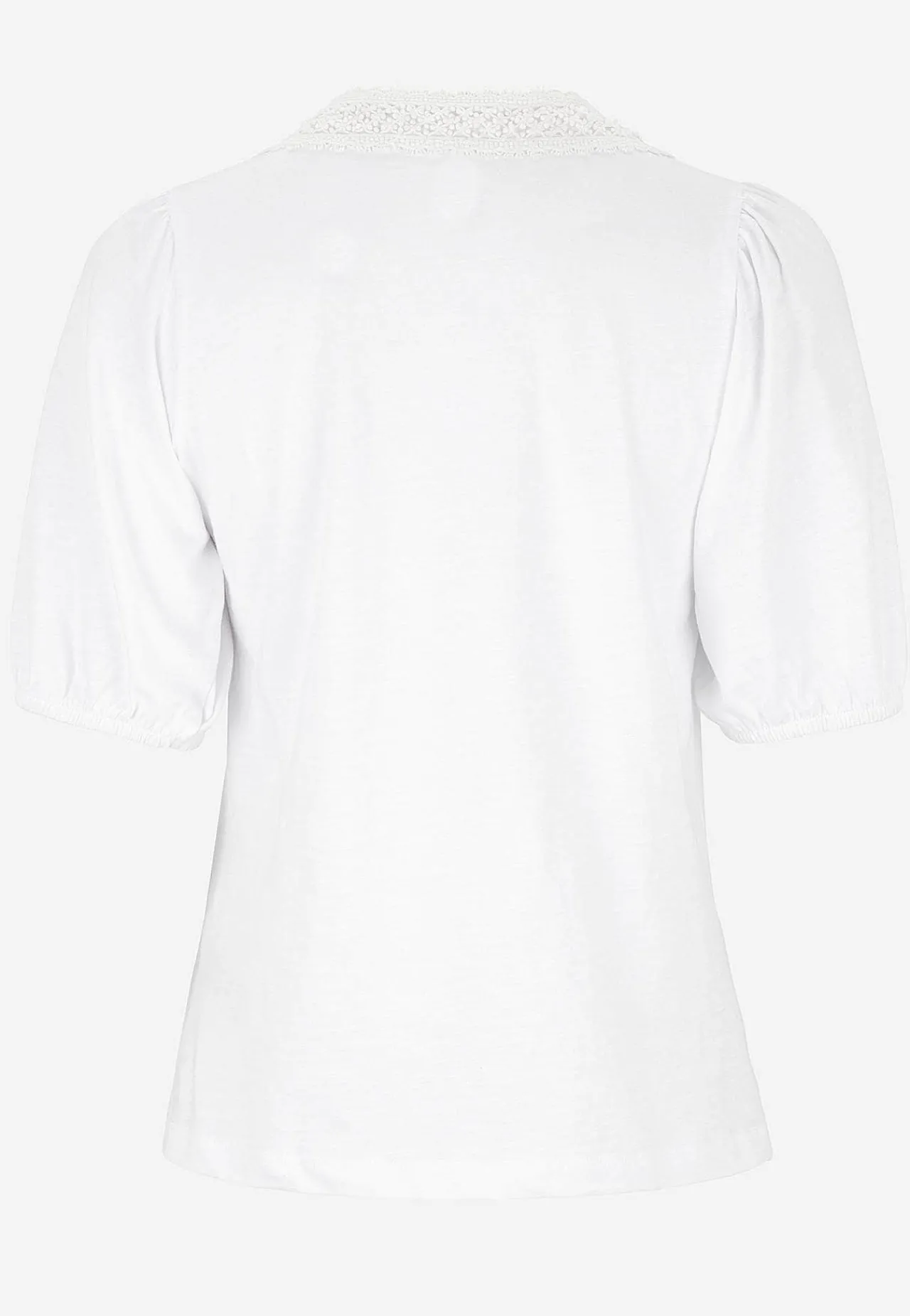 Toppe- Jerseytop med broderi Hvid