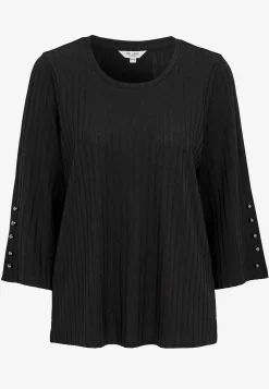 Toppe-Cellbes of Sweden Jerseytop med knapper Sort