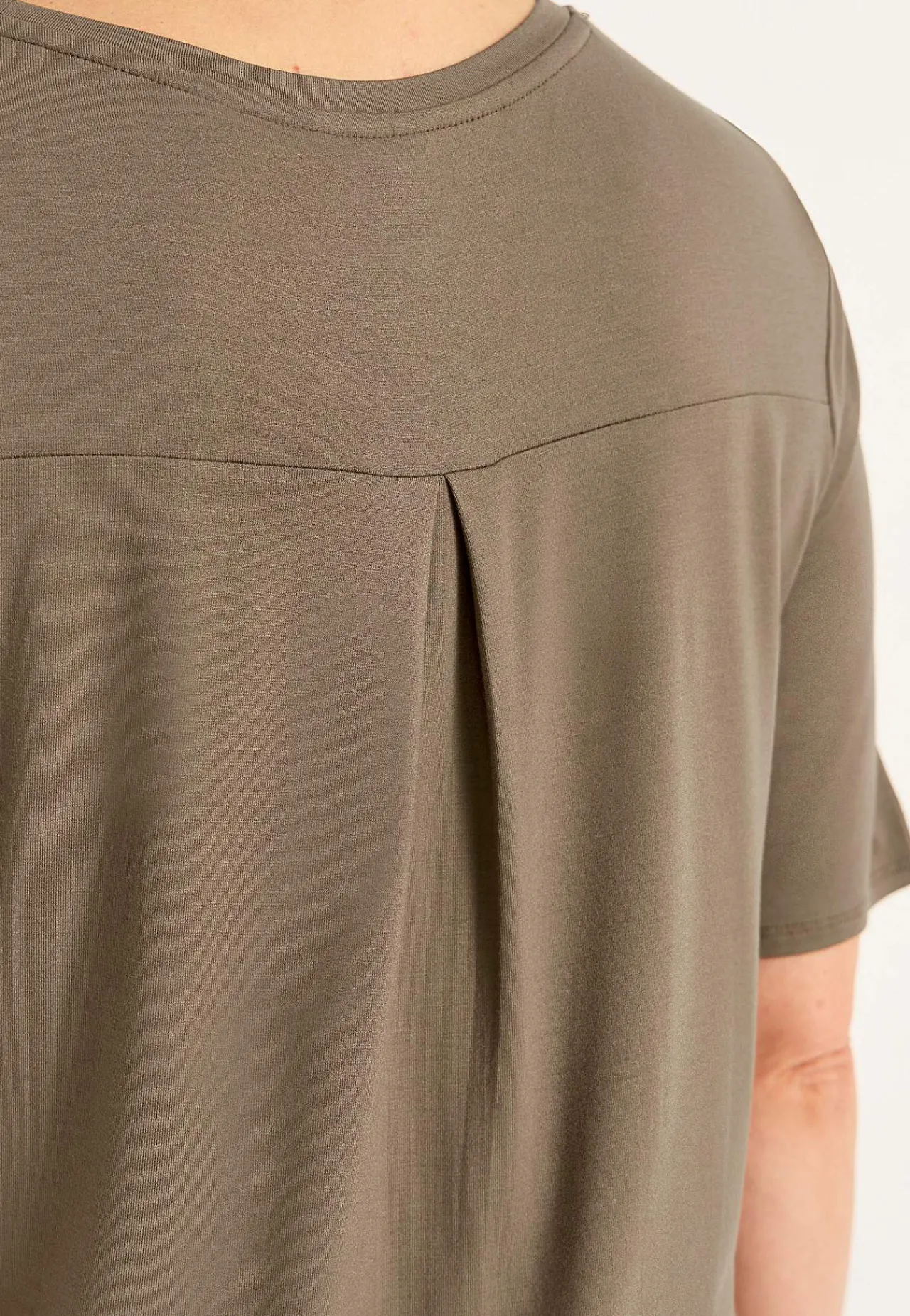 Toppe|T-Shirts-Cellbes of Sweden Jerseytop med korte ærmer Nougat / Ensfarvet