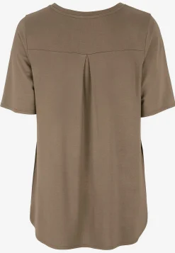 Toppe|T-Shirts-Cellbes of Sweden Jerseytop med korte ærmer Nougat / Ensfarvet