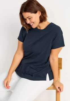 Toppe|T-Shirts-Cellbes of Sweden Jerseytop med korte ærmer Marine