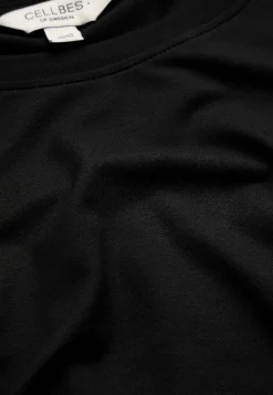 Toppe|T-Shirts-Cellbes of Sweden Jerseytop med korte ærmer Sort / Ensfarvet