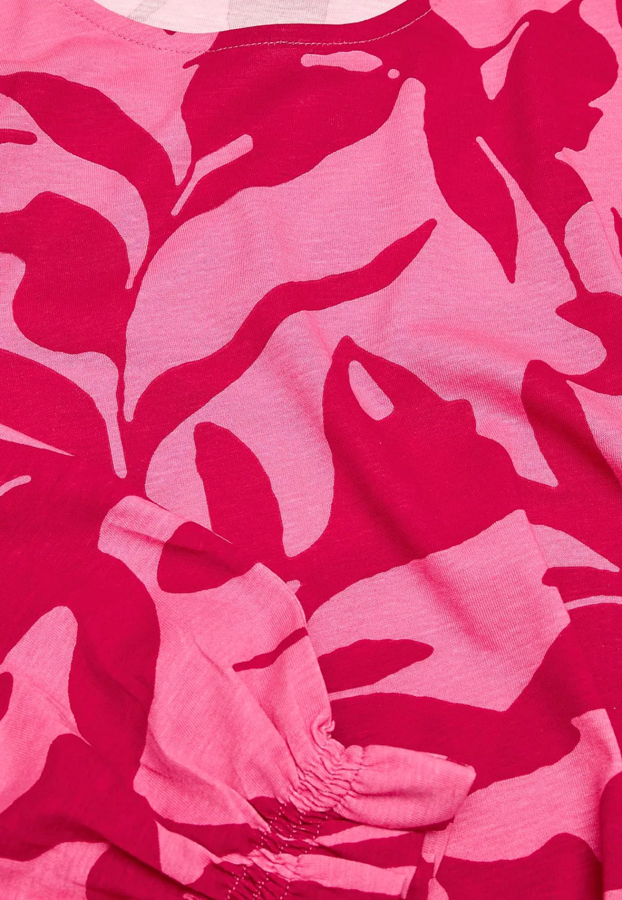 Mønstrede|Toppe-Cellbes of Sweden Jerseytop med smockdetalje Rosa / Mønstret