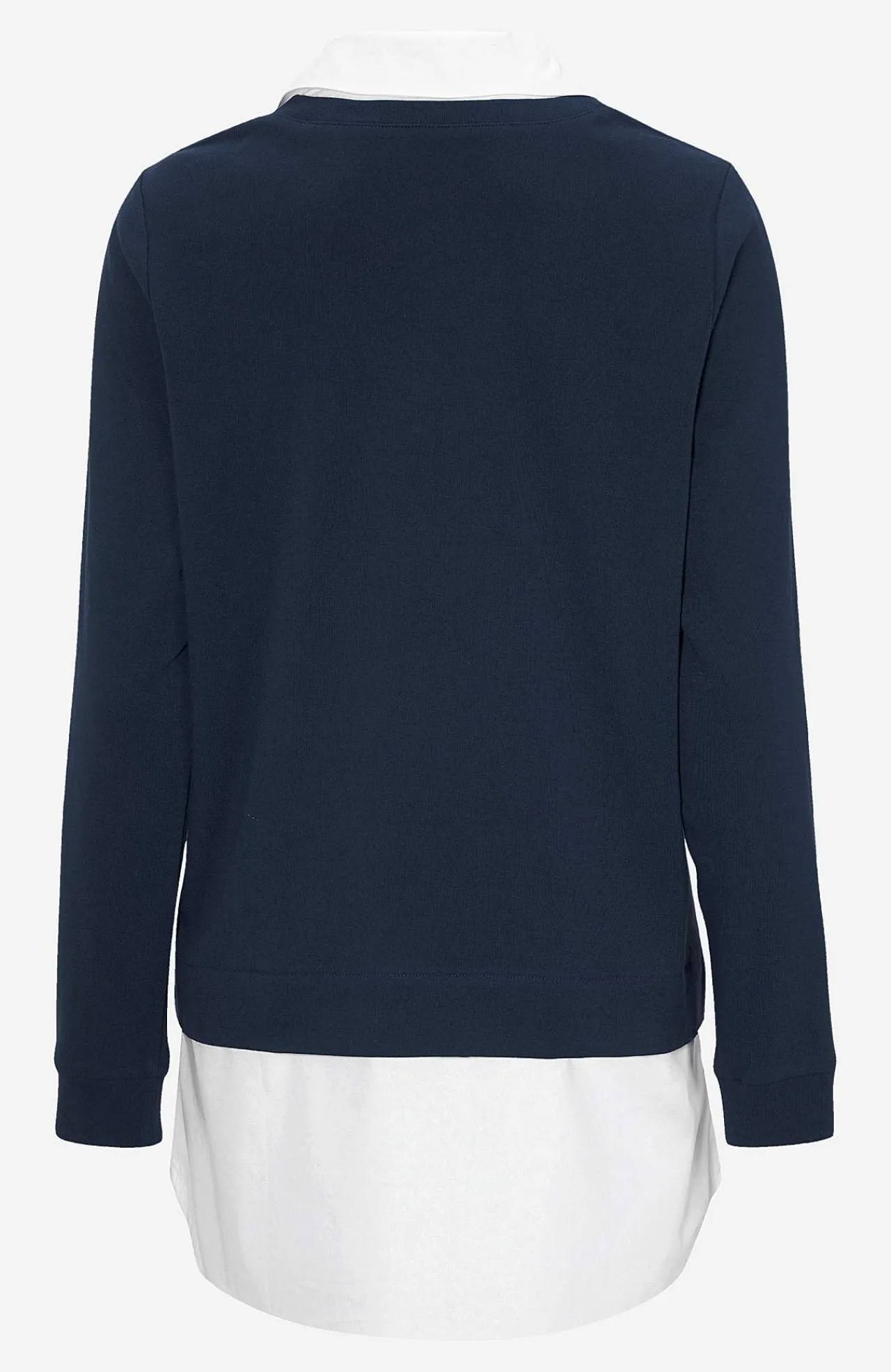 Toppe-Cellbes of Sweden Jerseytop med syet skjorte krave Marine