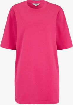 Ærmeløs Og Kortærmet|Toppe- Jerseytunika i kraftig bomuldsjersey Cerise