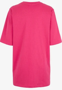 Ærmeløs Og Kortærmet|Toppe- Jerseytunika i kraftig bomuldsjersey Cerise