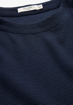 3/4 Ærmet- Jerseytunika med slidser Marine