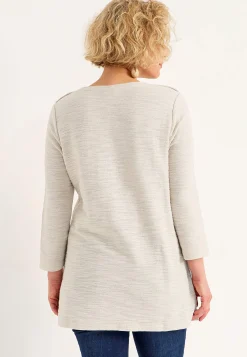 3/4 Ærmet-Cellbes of Sweden Jerseytunika med struktur Beige