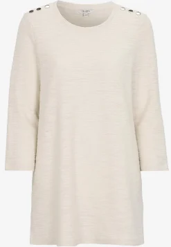 3/4 Ærmet-Cellbes of Sweden Jerseytunika med struktur Beige