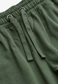 Bukser|Sweatpants- Joggingbukser med uformel pasform Mørkegrøn