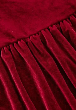 Festkjoler|Festkjoler-Johanna Toftby x Cellbes Kjole i velour med volant | Cellbes