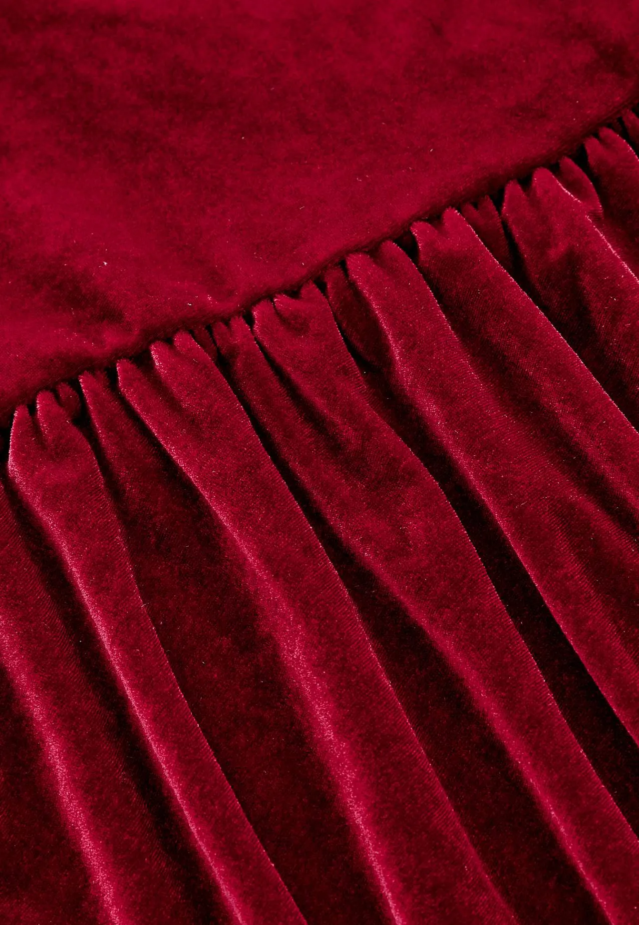 Festkjoler|Festkjoler-Johanna Toftby x Cellbes Kjole i velour med volant | Cellbes
