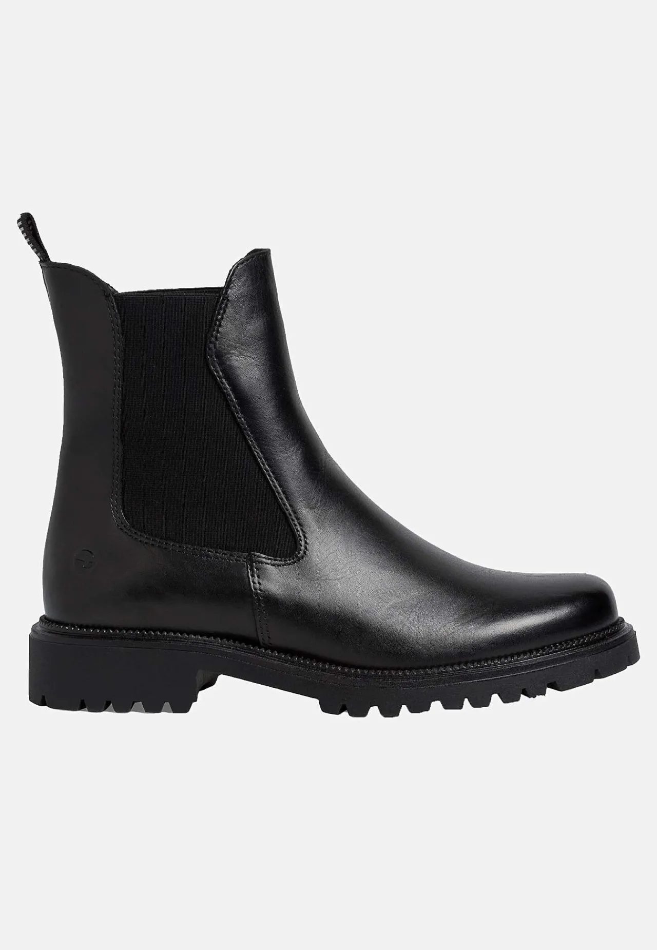 Lædersko|Boots-Tamaris Klassisk skindstøvle Sort