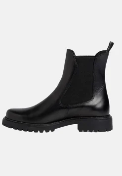 Lædersko|Boots-Tamaris Klassisk skindstøvle Sort