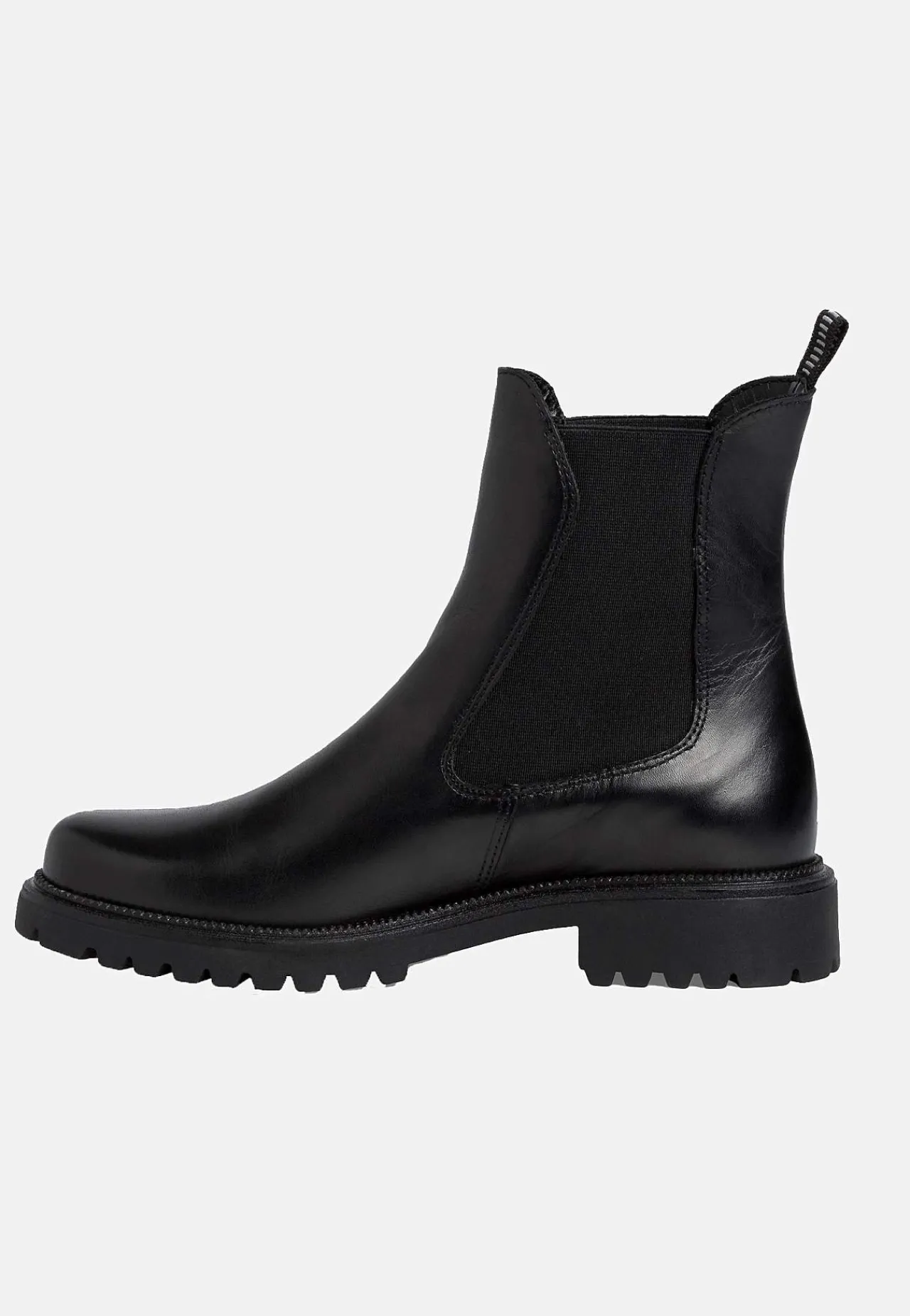 Lædersko|Boots-Tamaris Klassisk skindstøvle Sort