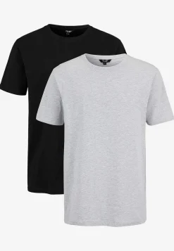 T-Shirts-Cellbes of Sweden Klassisk t-shirt 2-pack Gråmeleret + Sort