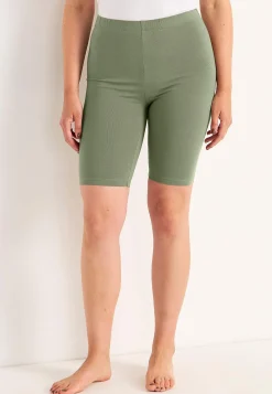 Flerpak Leggings|Flerpak Leggings-Cellbes of Sweden Komfortable cykelshorts i økologisk bomuld 2-pack Kakigrøn + Sort