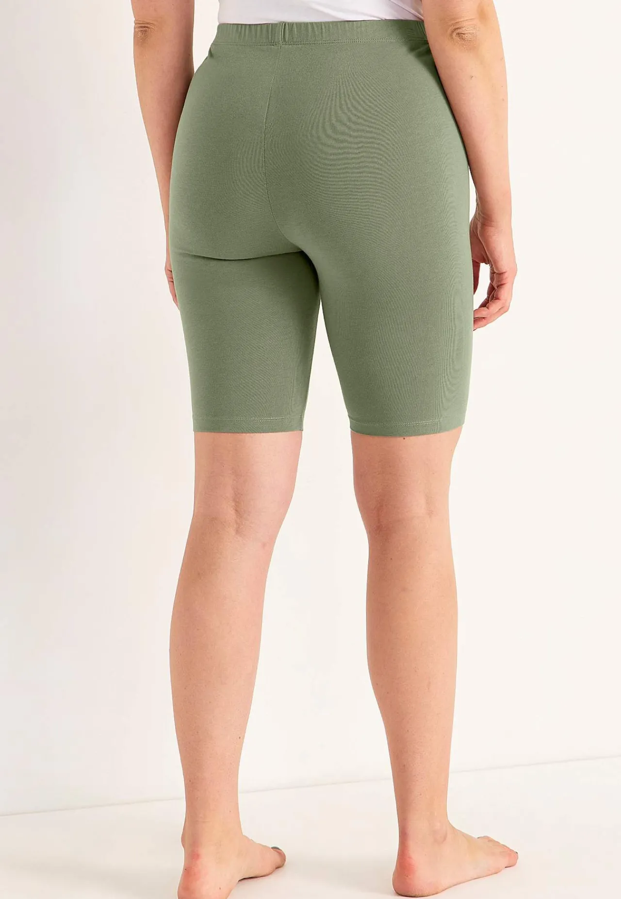 Flerpak Leggings|Flerpak Leggings-Cellbes of Sweden Komfortable cykelshorts i økologisk bomuld 2-pack Kakigrøn + Sort