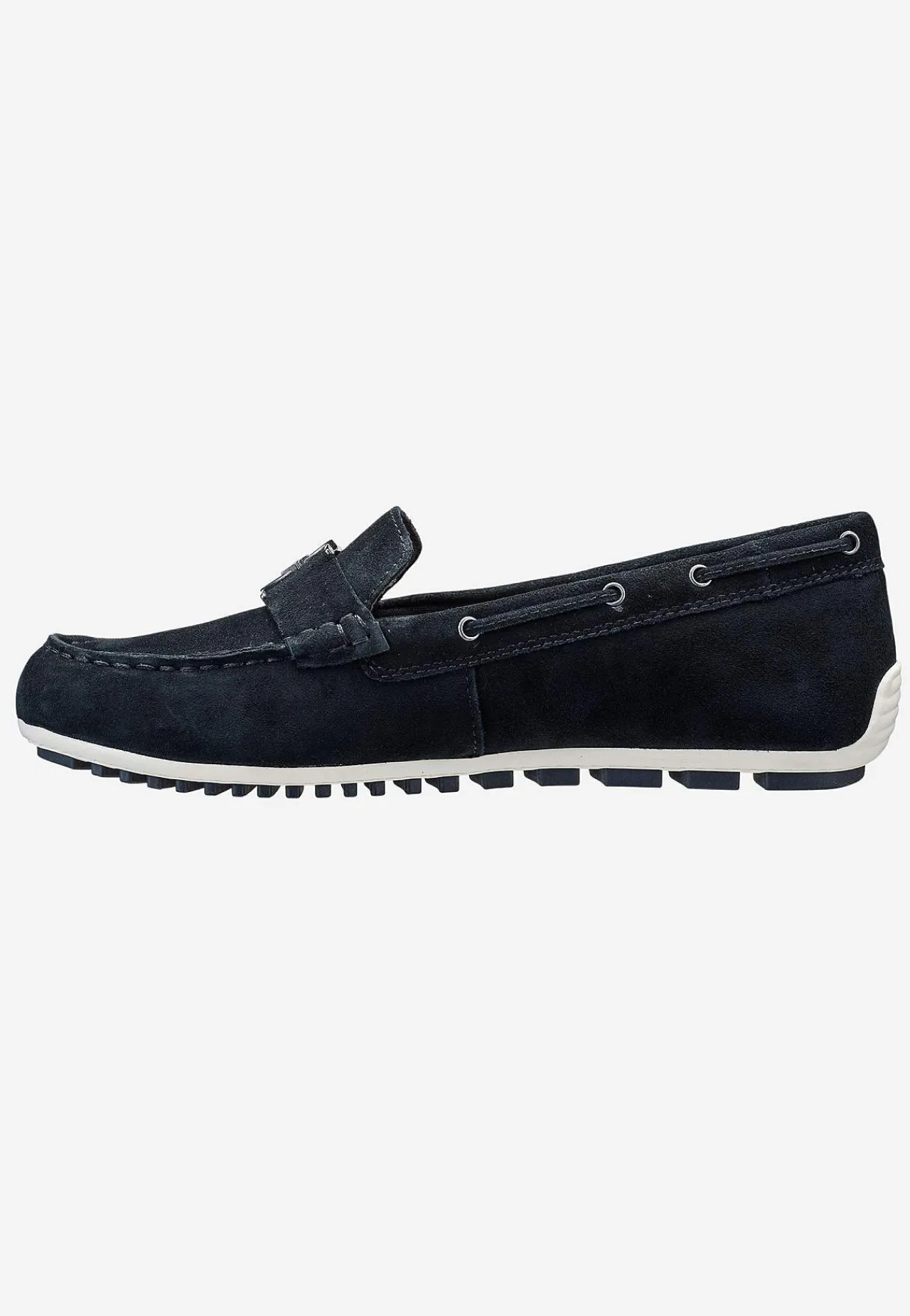Lædersko|Loafers- Komfortable ruskindsloafers Marine