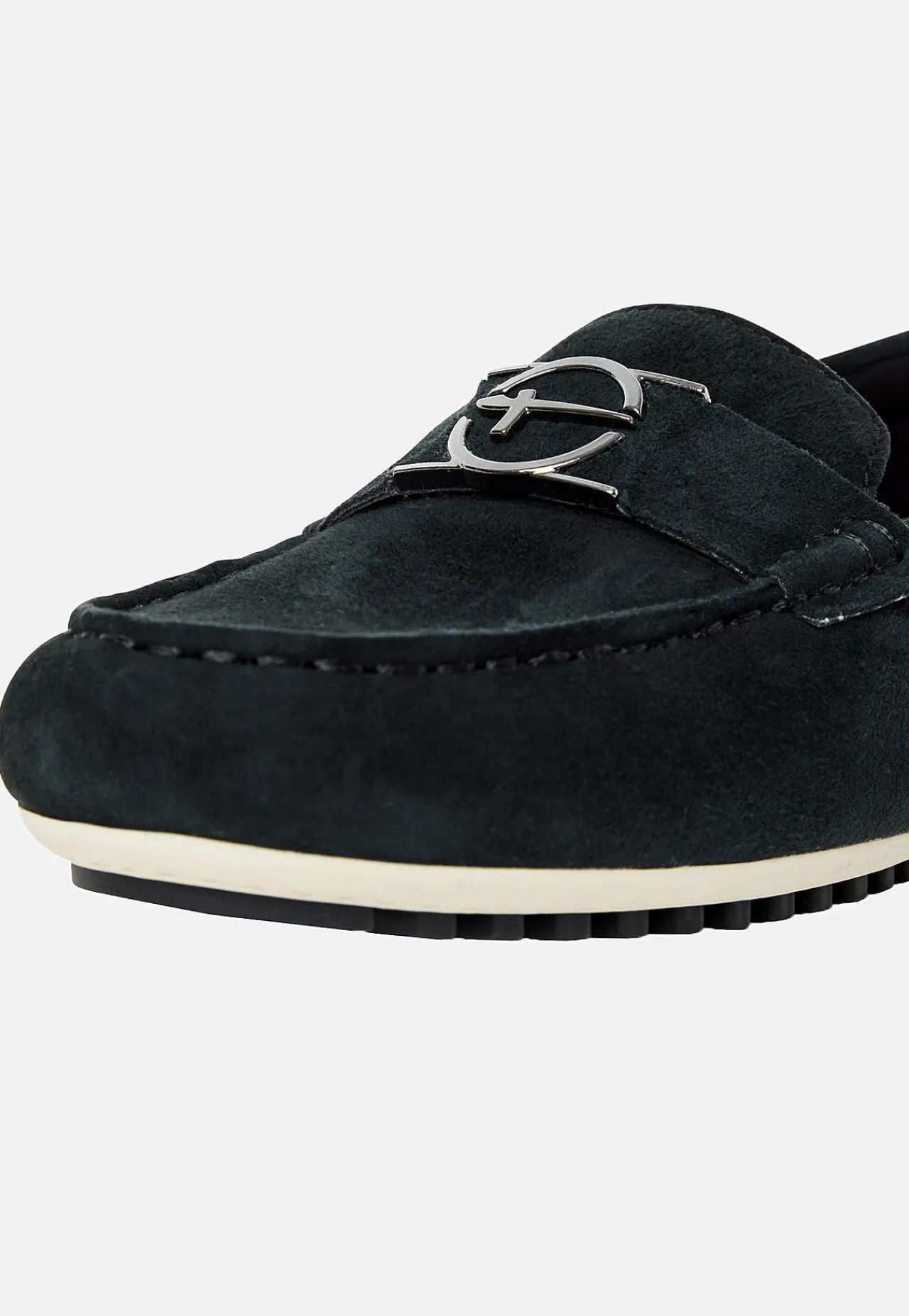 Lædersko|Loafers- Komfortable ruskindsloafers Marine