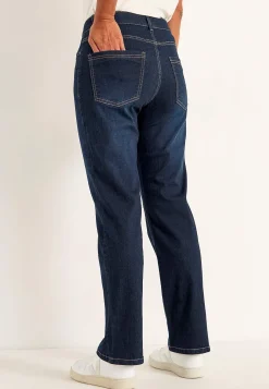 Straight Fit|Stretch Jeans- Komfortable stretchjeans med lige ben Mørkeblå / Denim