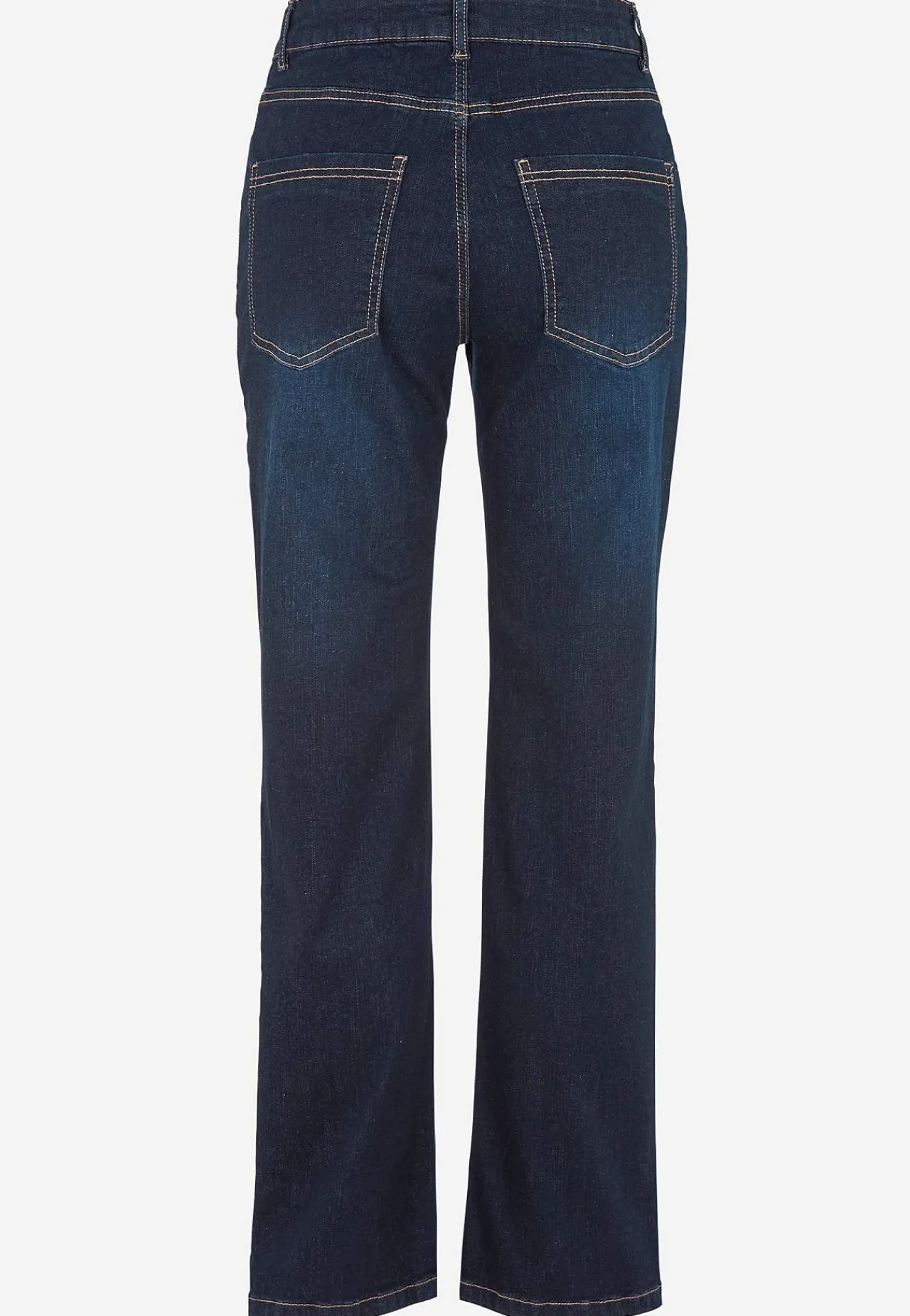 Straight Fit|Stretch Jeans- Komfortable stretchjeans med lige ben Mørkeblå / Denim