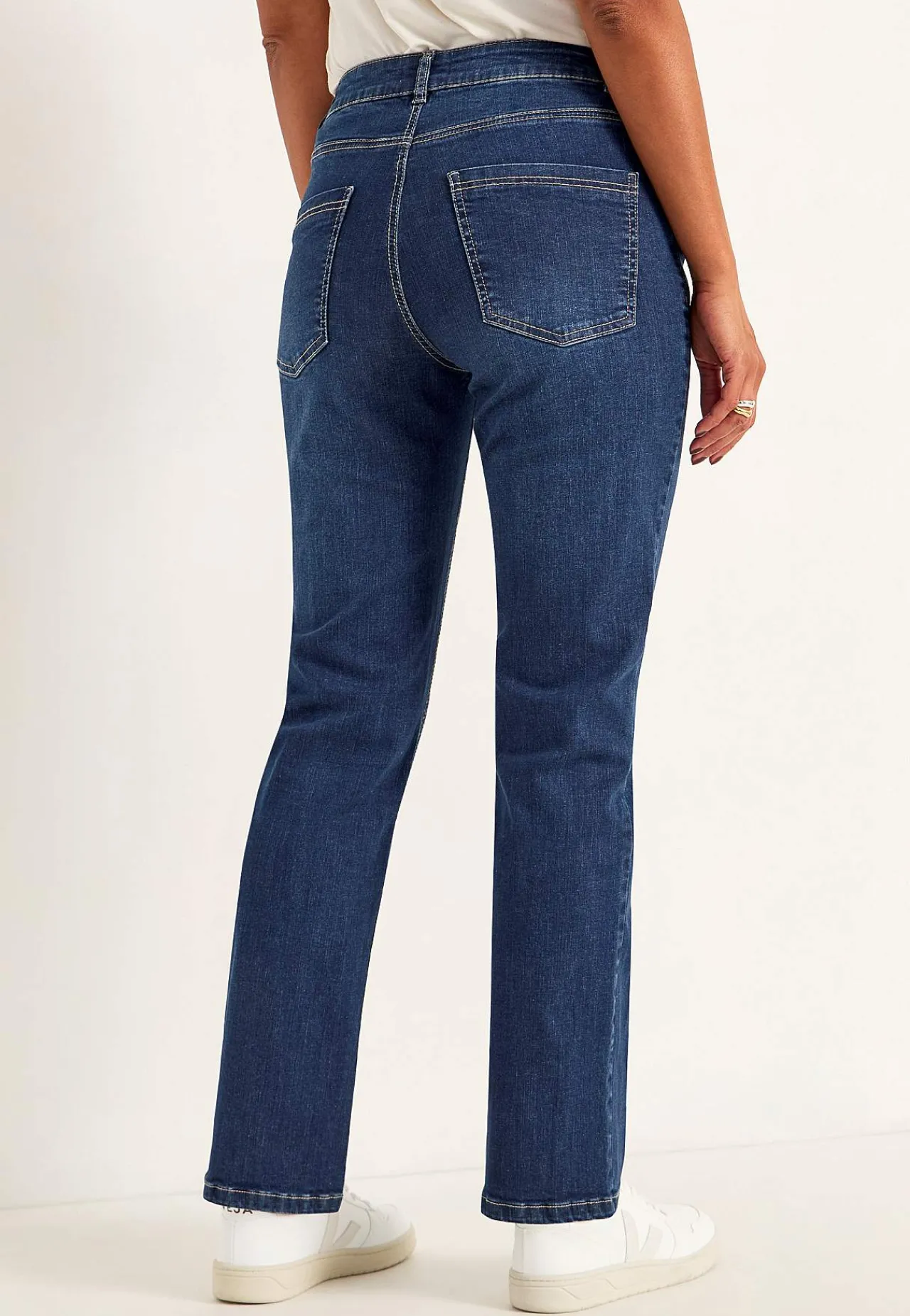 Straight Fit|Stretch Jeans-Cellbes of Sweden Komfortable stretchjeans med lige ben Mellemblå / Denim