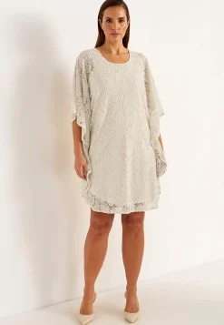 Festkjoler|Festkjoler-Cellbes of Sweden Kort blondekjole Creme / Hvid