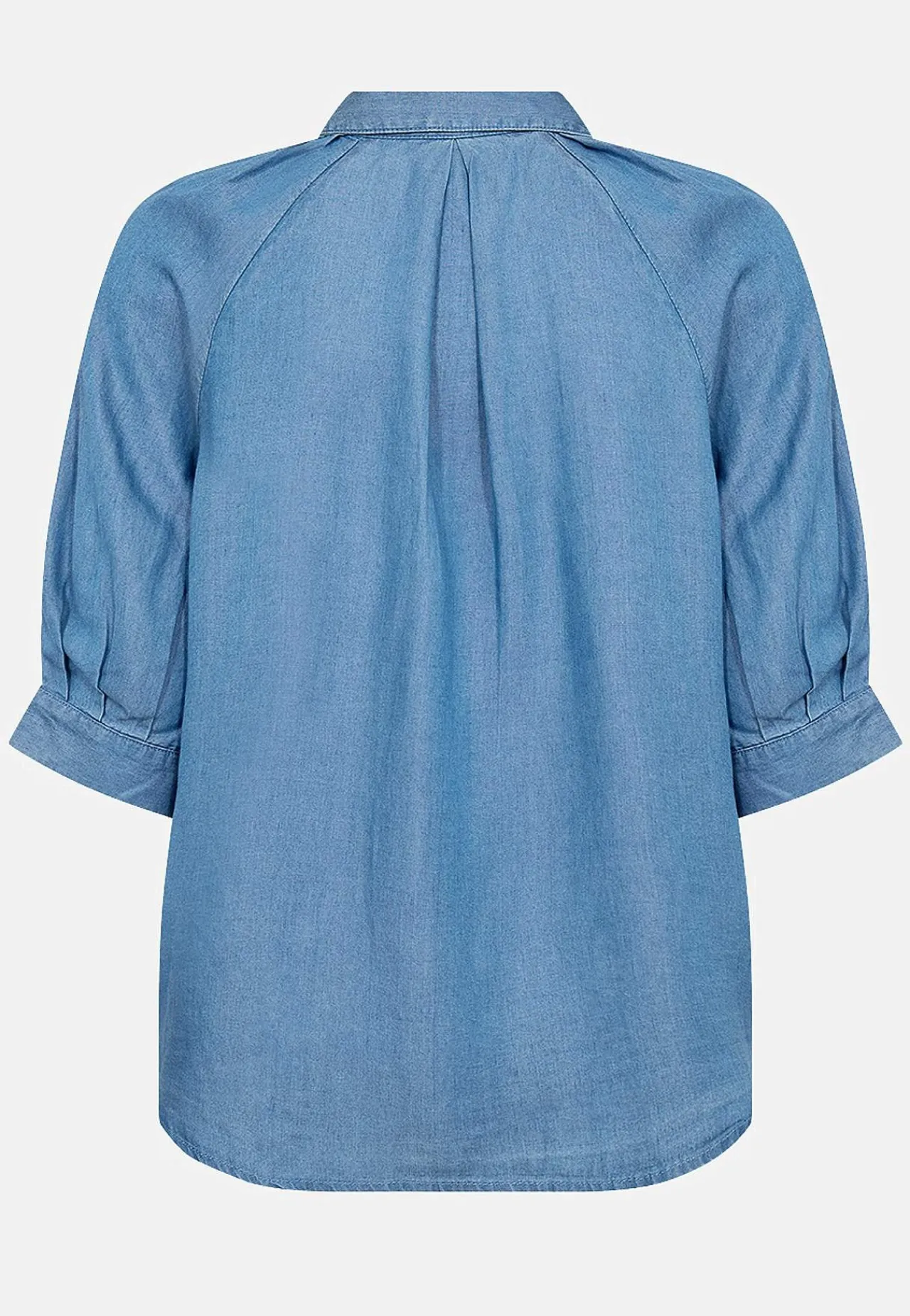 Denim|Denim-Toppe- Kortærmet cowboyskjorte i lyocell | Cellbes