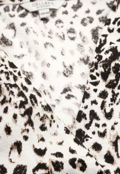 Mønstrede|Ærmeløs Og Kortærmet-Cellbes of Sweden Kortærmet jerseytunika Beige / Leopard / Mønstret