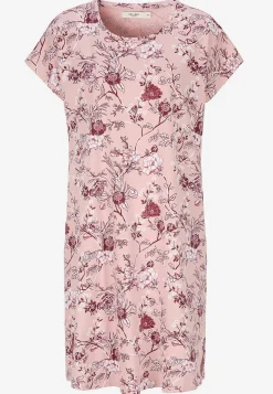 Undertøj|Nat- Og Hyggetøj- Kortærmet natkjole 2-pack Mørk pink+blomstret