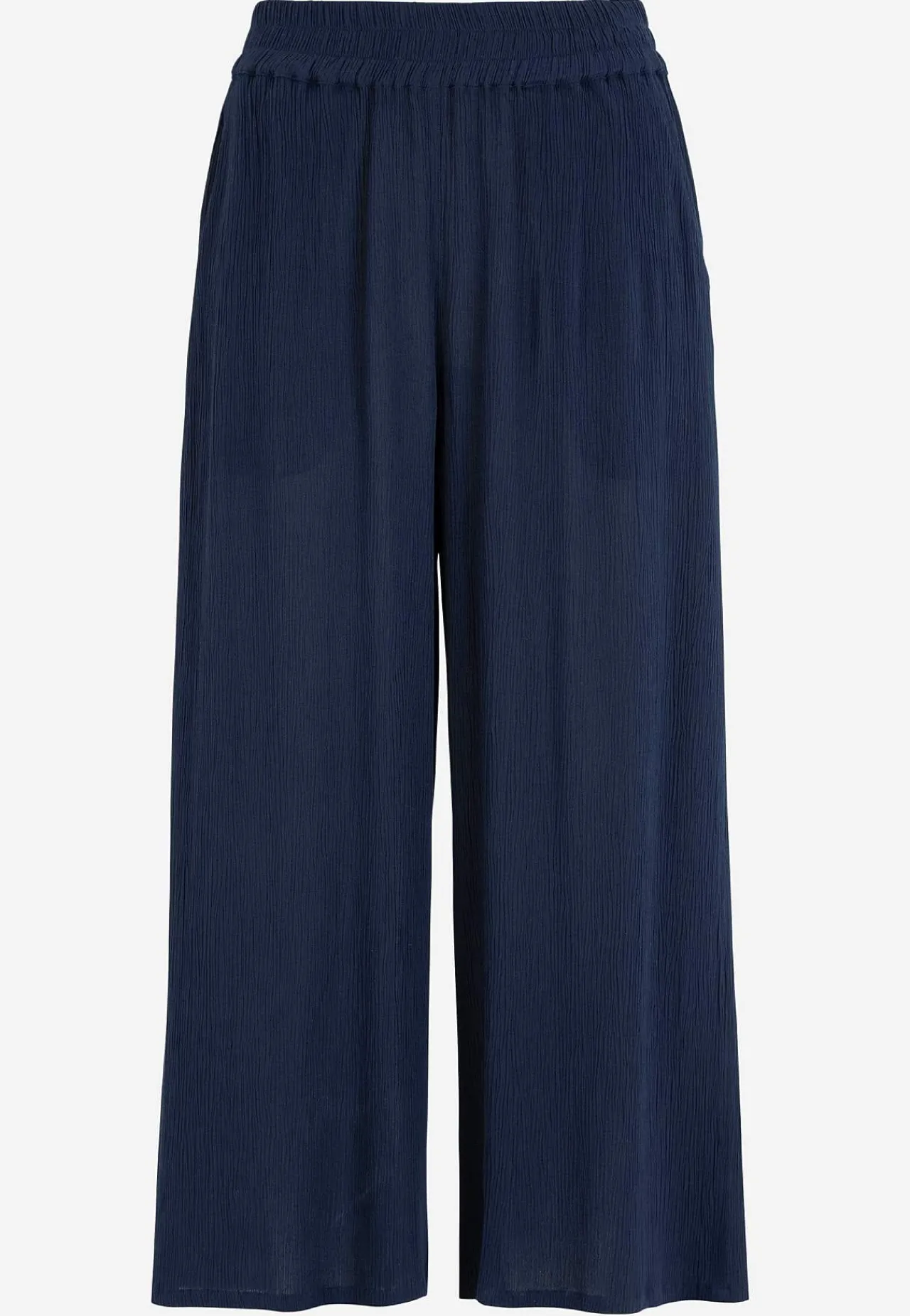 Forårsbukser|Culottes-Cellbes of Sweden Kreppede culottebukser Marine