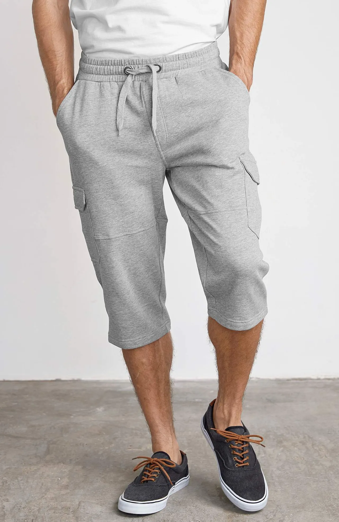 Shorts-Cellbes of Sweden Lange sweatshirt-shorts med cargolommer Gråmeleret