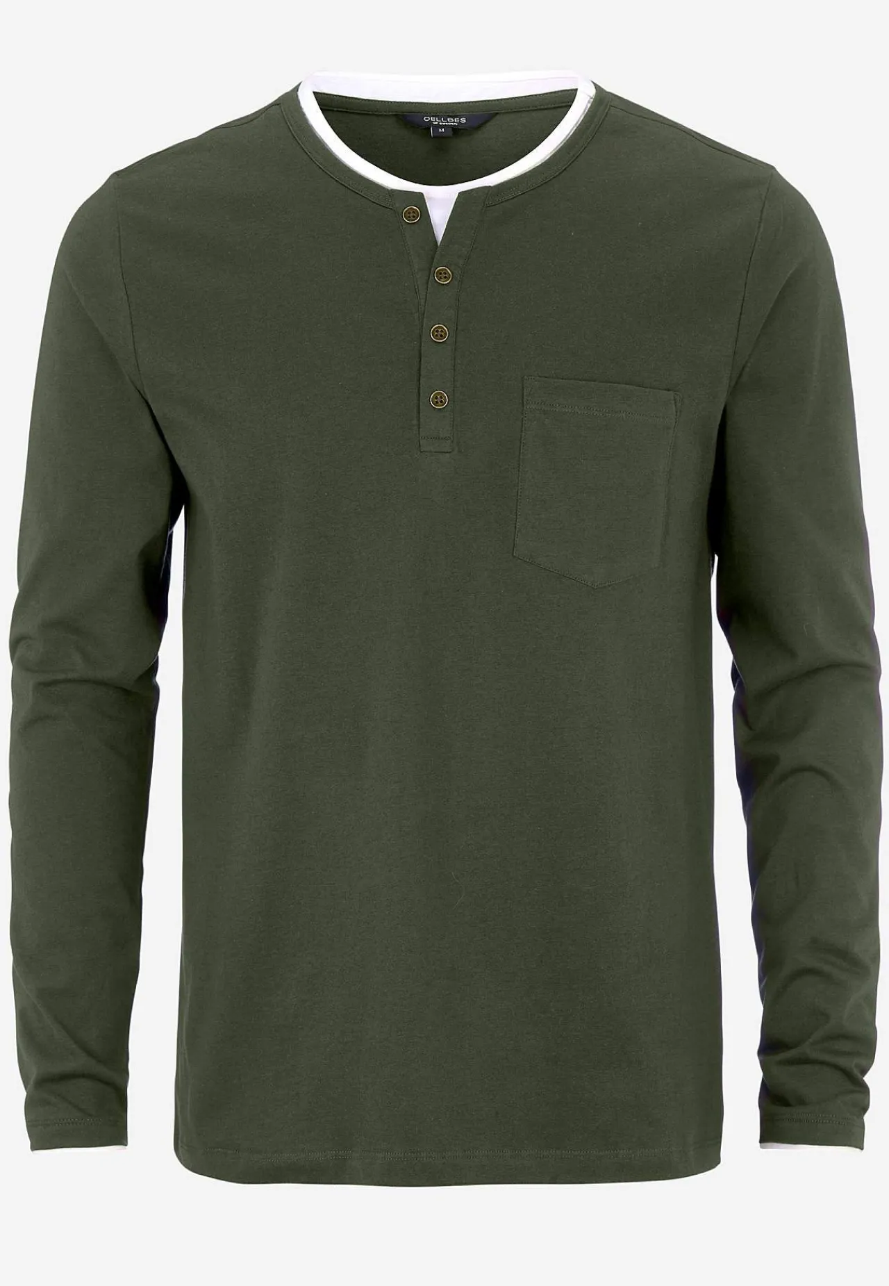 T-Shirts|Trøjer-Cellbes of Sweden Langærmet t-shirt Mørkegrøn