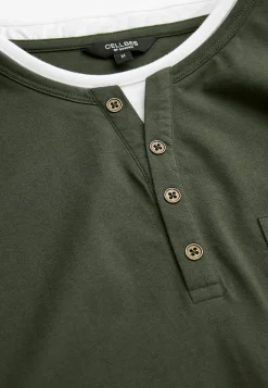 T-Shirts|Trøjer-Cellbes of Sweden Langærmet t-shirt Mørkegrøn