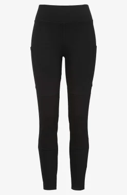 Fritidsbukser|Bukser- Leggings med sidelommer Sort