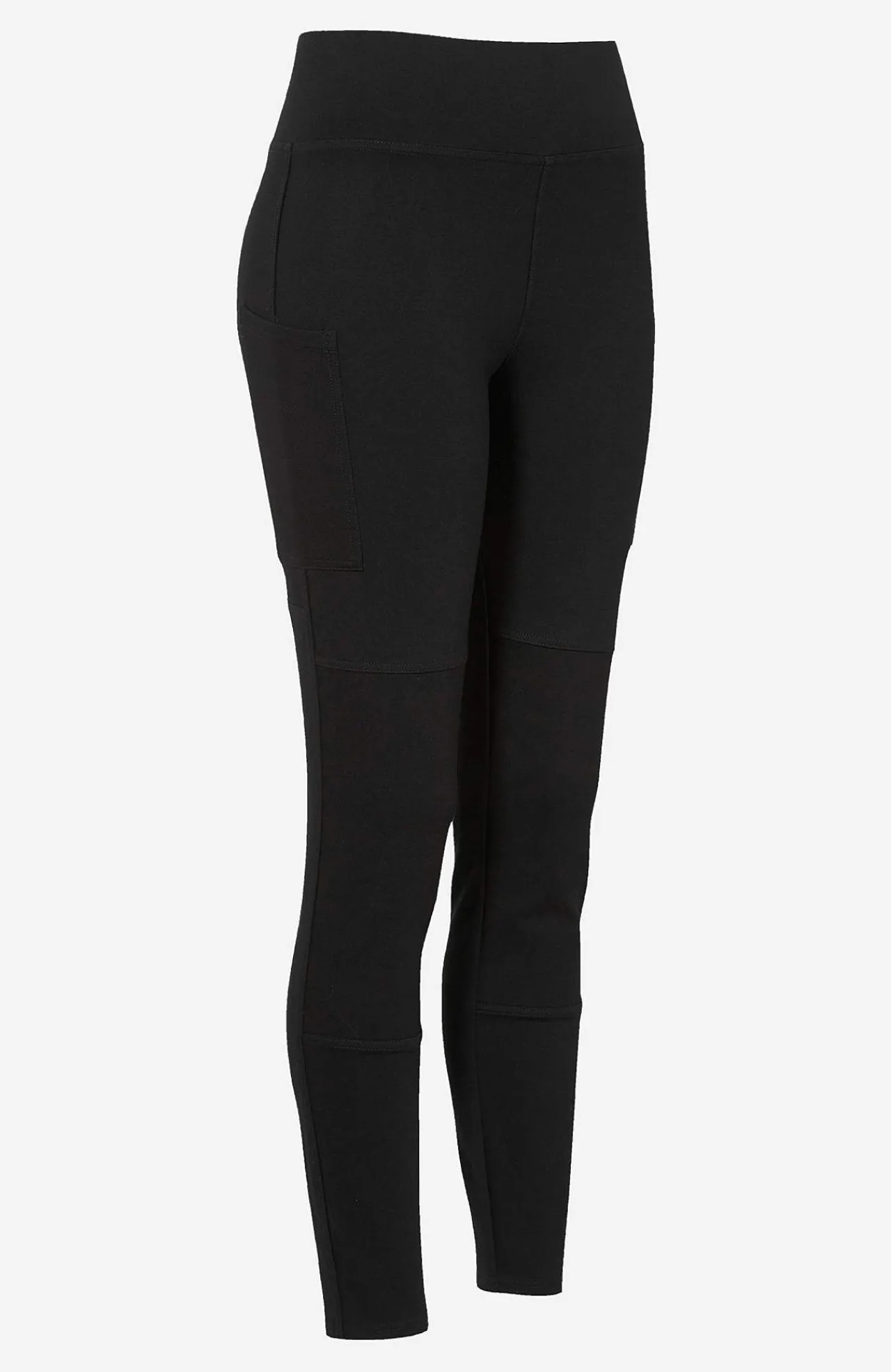 Fritidsbukser|Bukser- Leggings med sidelommer Sort