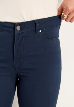 Ankelbukser|Lige Bukser- Lidt slankeree ankeljeans Marine