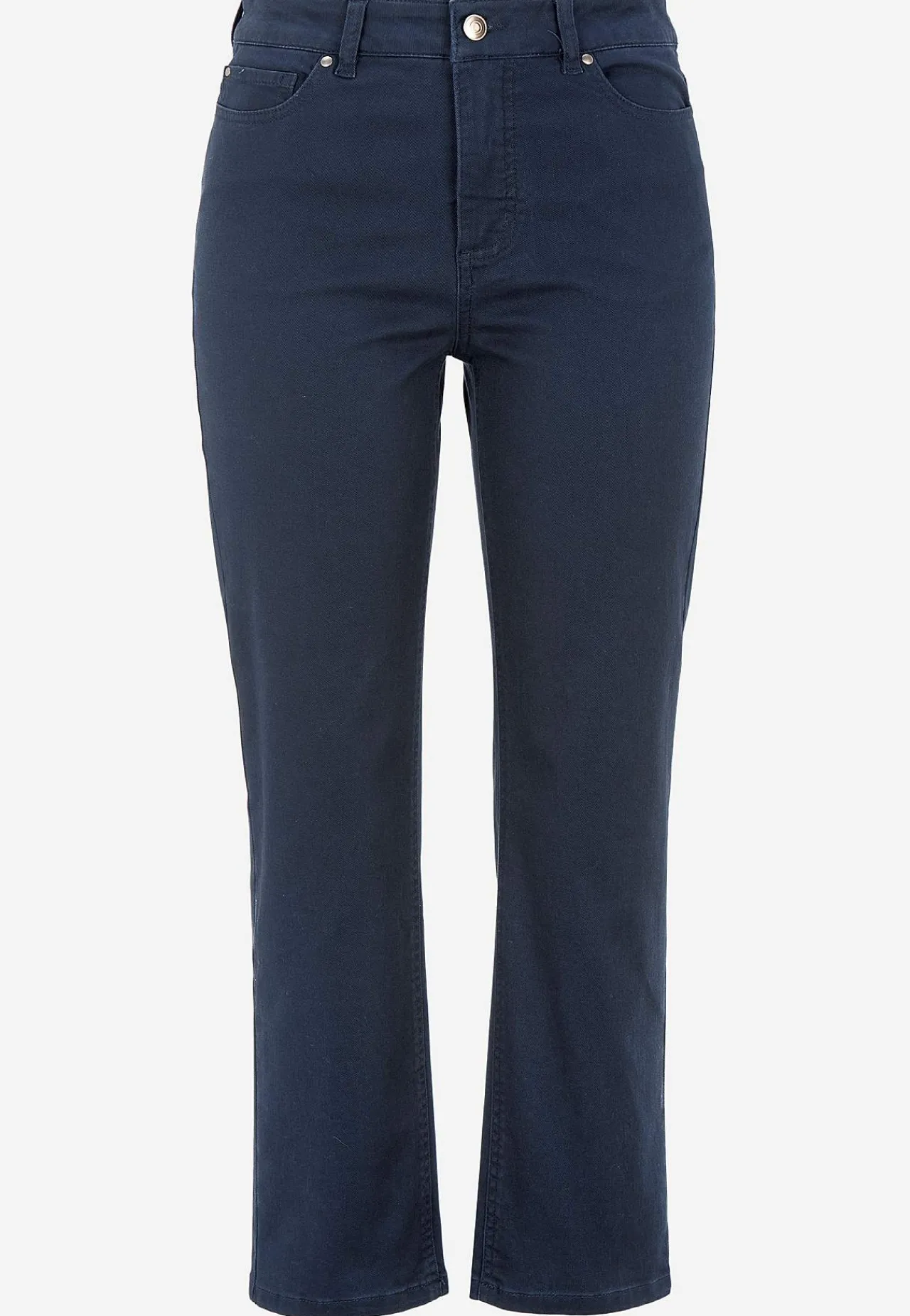 Ankelbukser|Lige Bukser- Lidt slankeree ankeljeans Marine