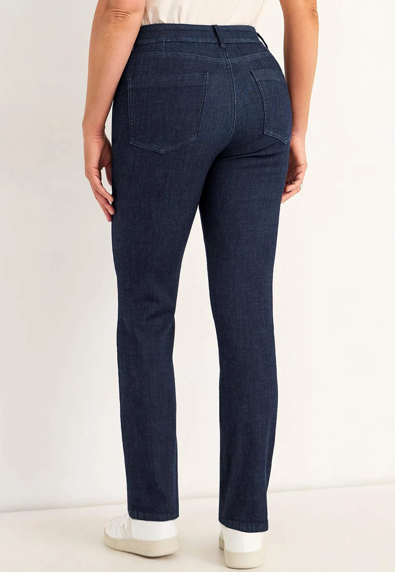 Lige Bukser|Høj Talje-Cellbes of Sweden Lige jeans i denim med superstræk Sara | Cellbes