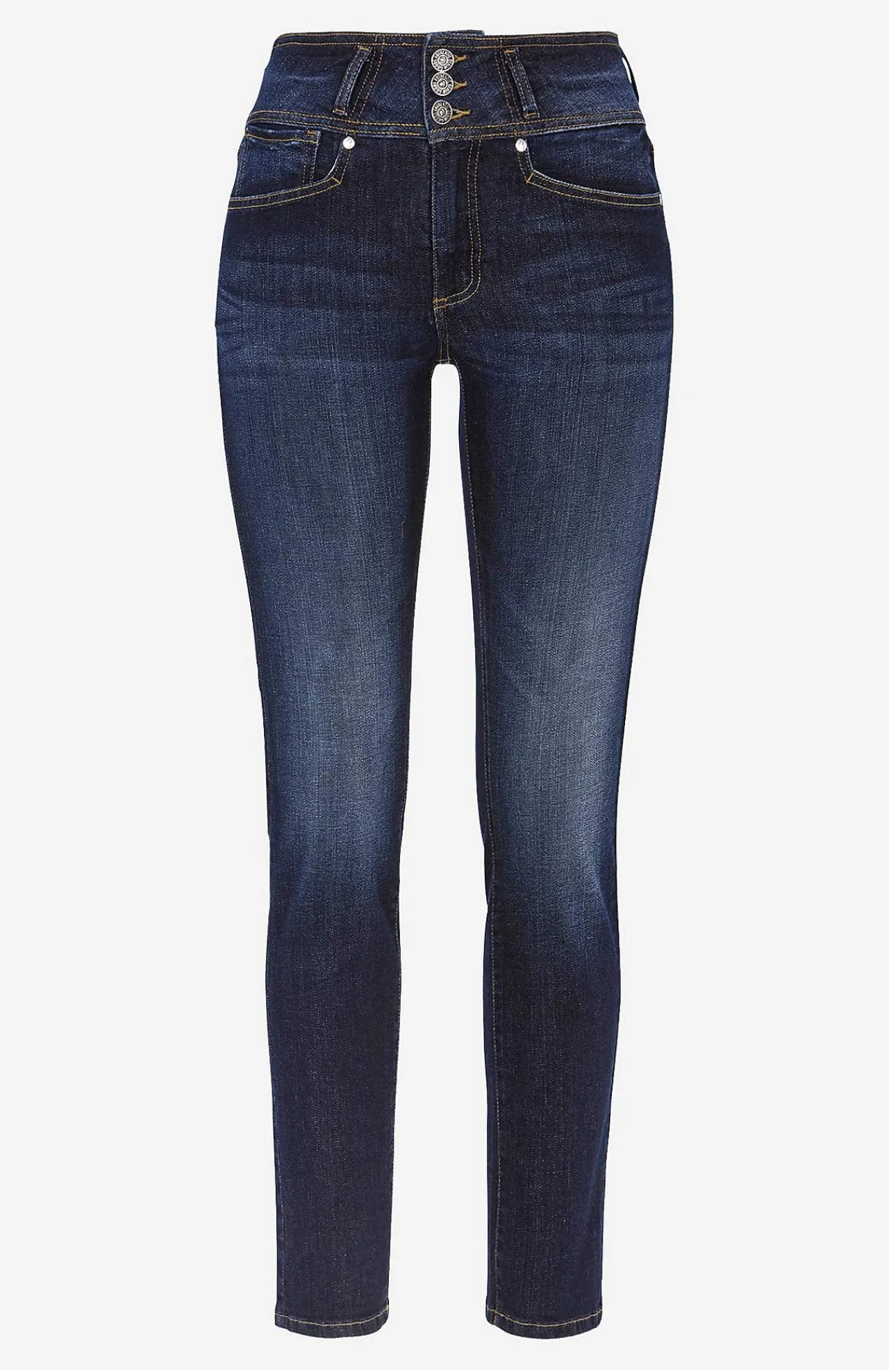 Høj Talje|Flere Længder-Cellbes of Sweden Lige jeans med høj talje Blå denim