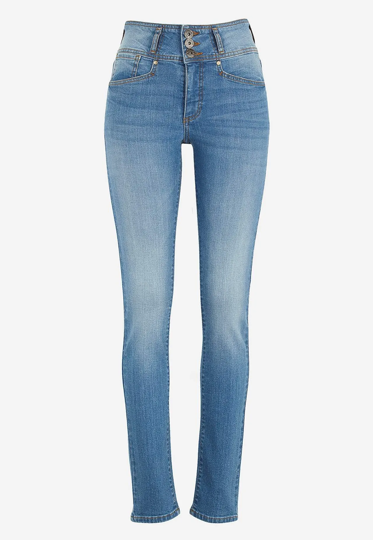Høj Talje|Flere Længder- Lige jeans med høj talje | Cellbes