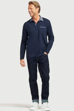 Regular Fit- Lige jeans med stræk Blå