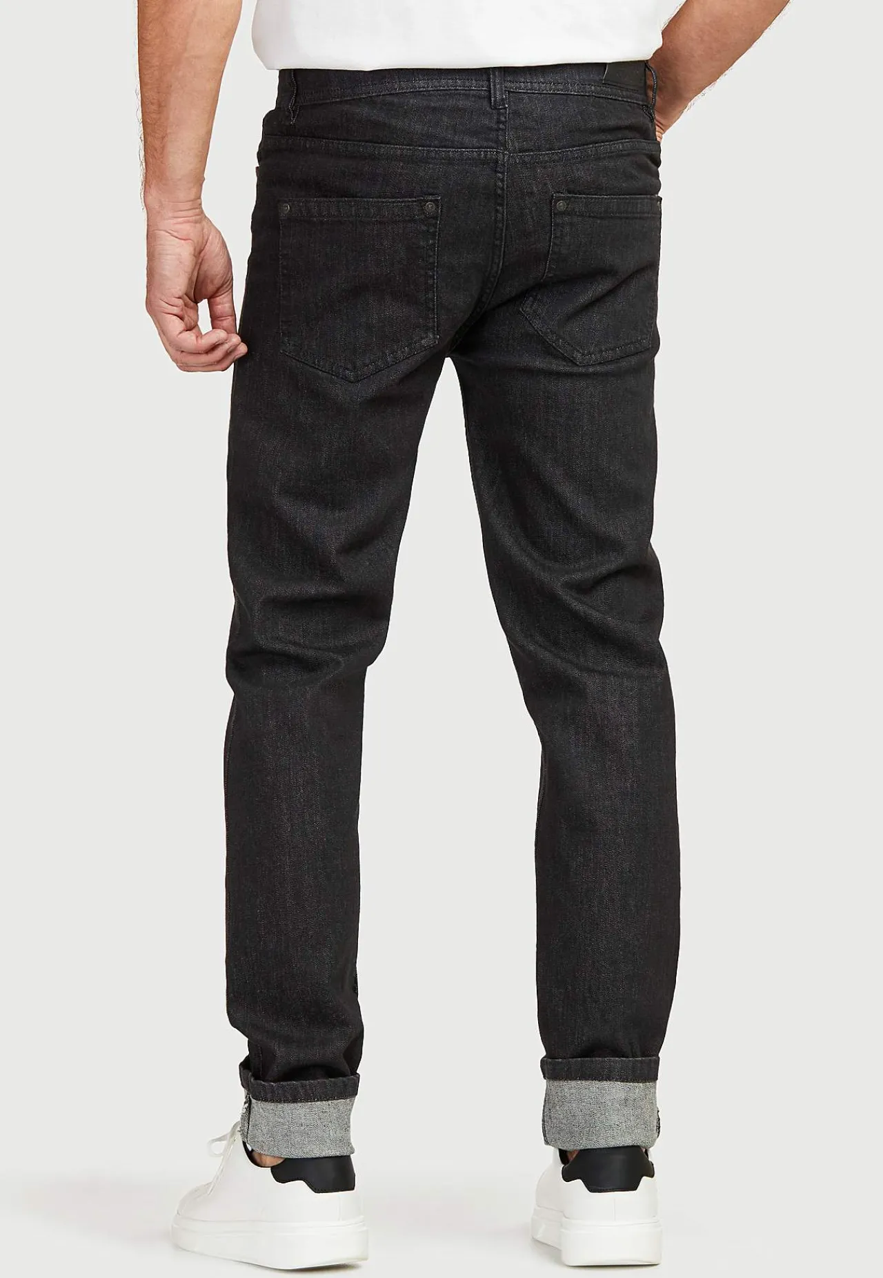 Regular Fit-Cellbes of Sweden Lige jeans med stræk Sort