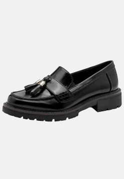 Loafers|Bred Læst- Loafer med kvaster Sort