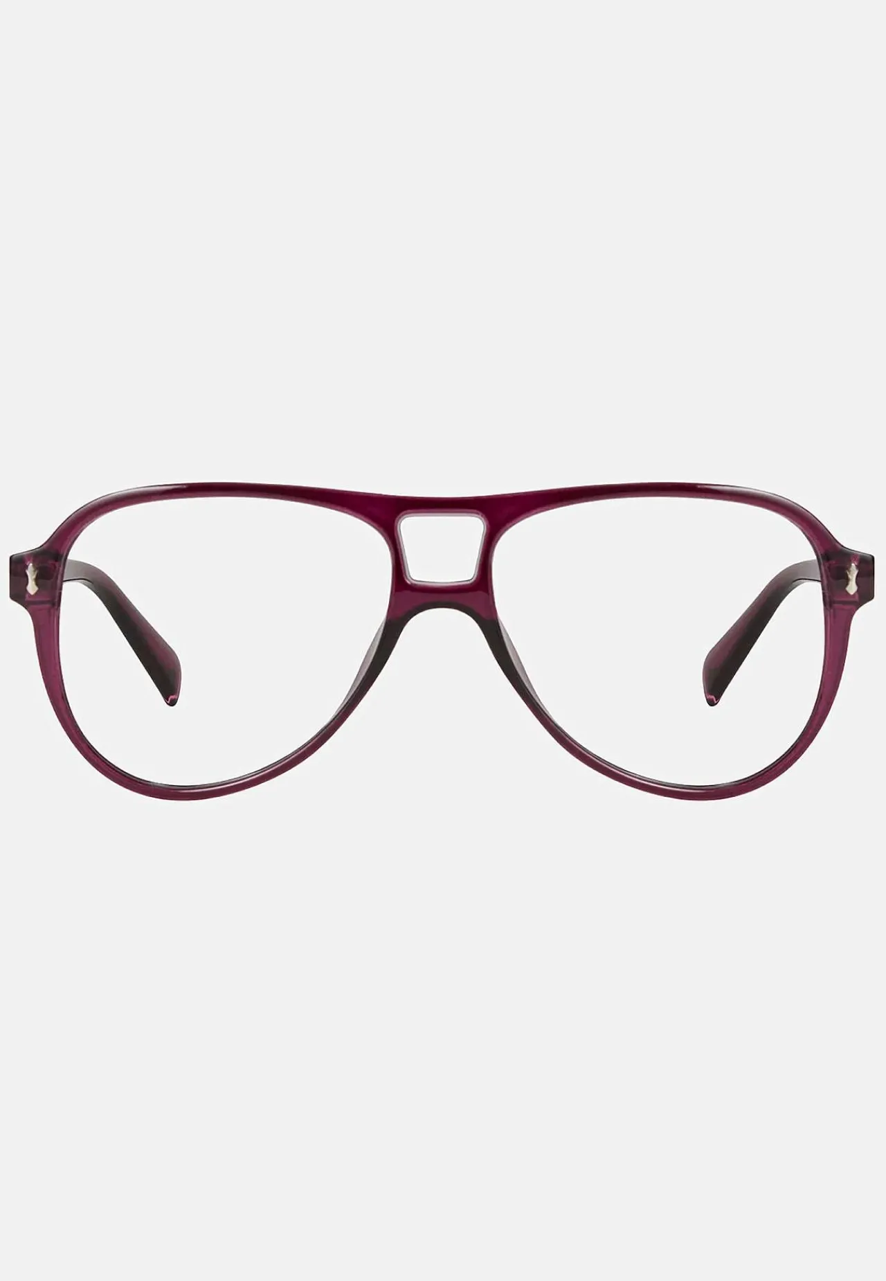 Læsebriller-Thorberg Læsebrille med etui transparent bordeaux